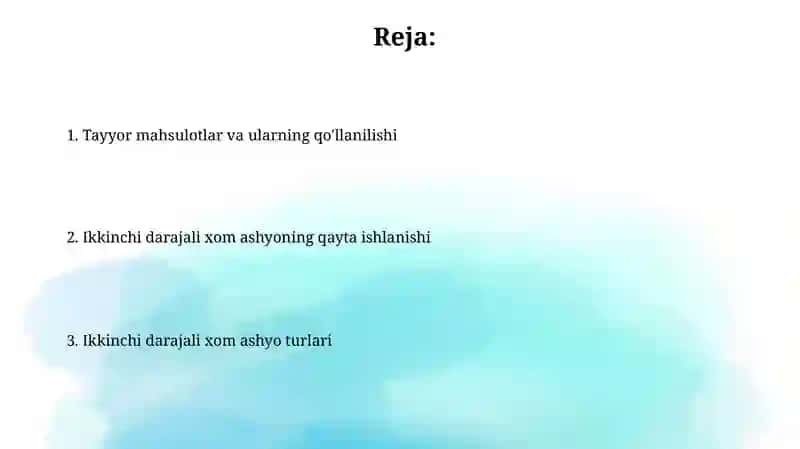 Qog'ozni qayta ishlash 2