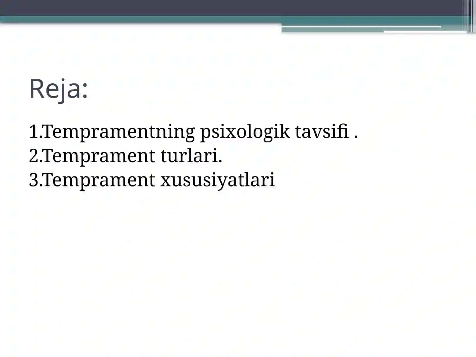 Temprament va uning nazariyalari 2