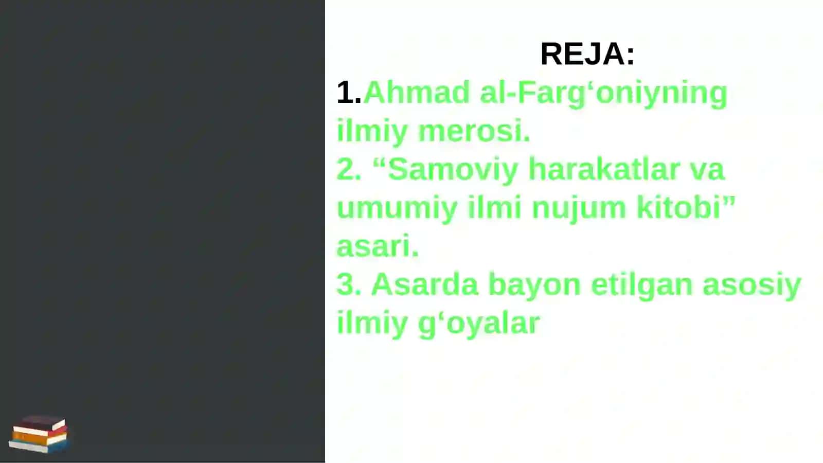 Ahmadal-Farg'oniy va uning Samoviy harakatlar va umumiy ilmi nujum kitobi asari 2