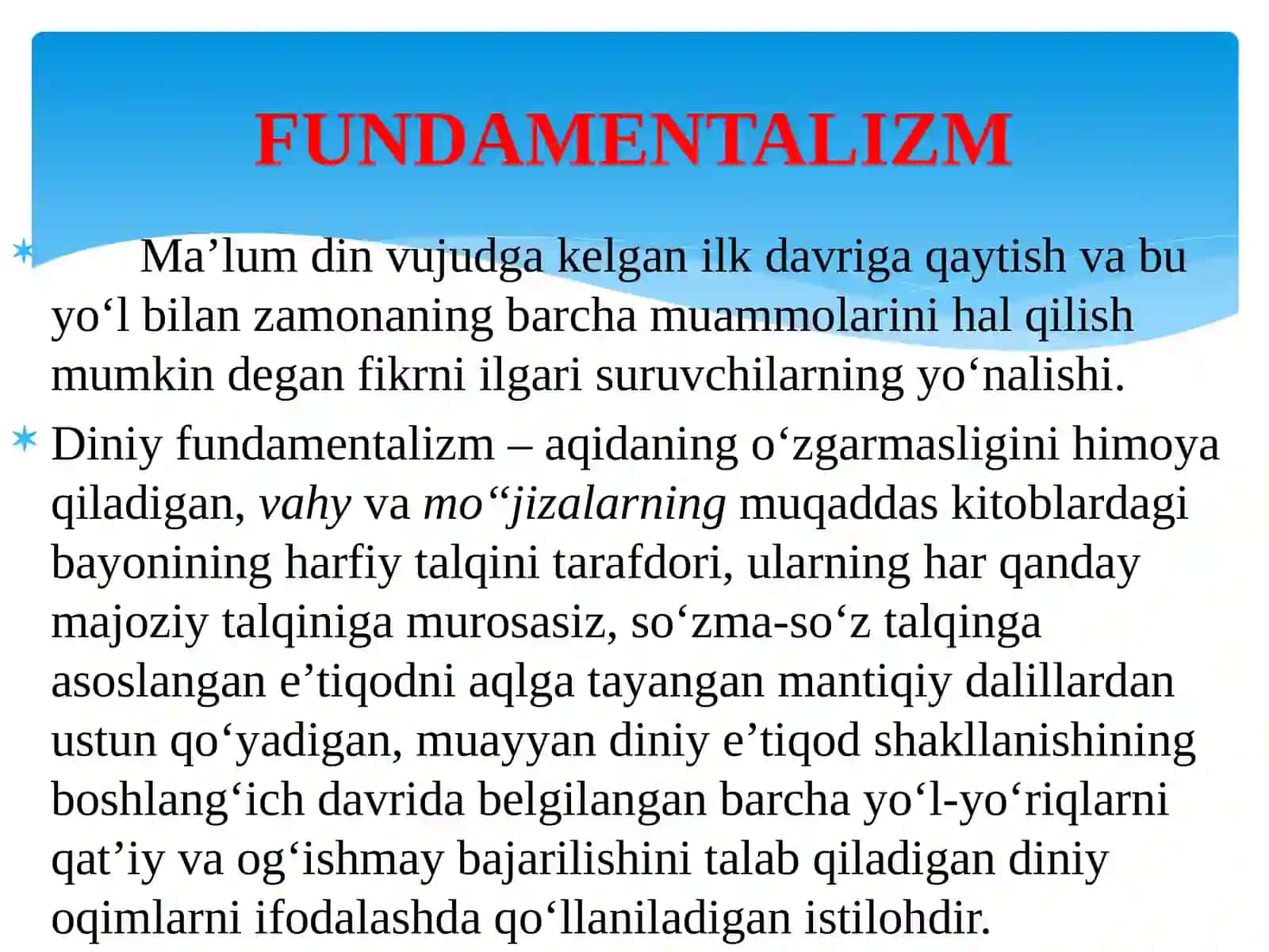 13-mavzu.Diniy fundamentalizm, radikalizm va terrorizmning tarixi va yo'nalishlari 2