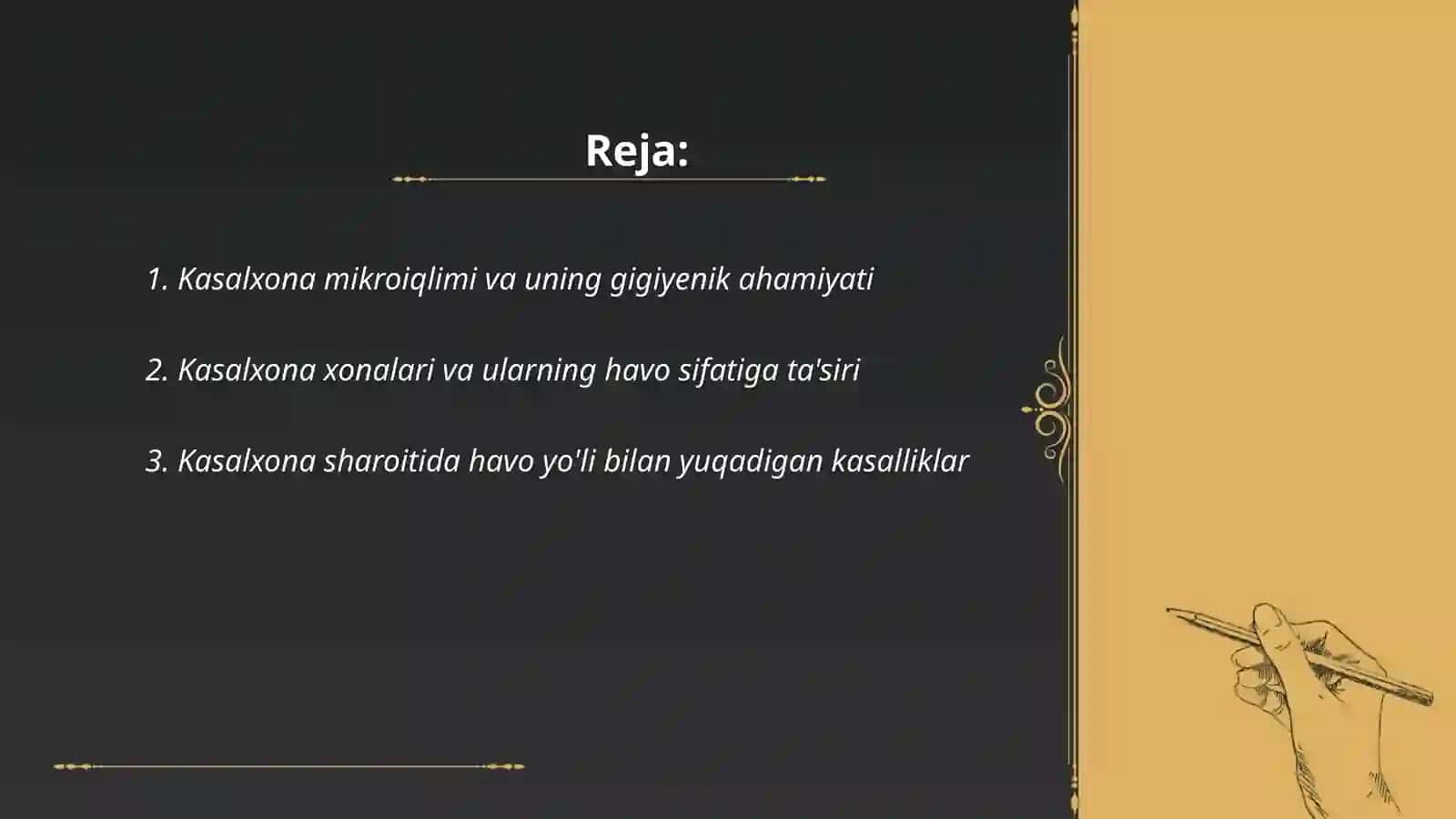 Kasalxona xonalari mikroiqlimining gigiyenik ahamiyati 2