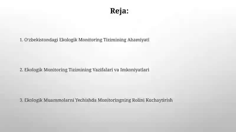 Ekologik Monitoring Tizimi 2