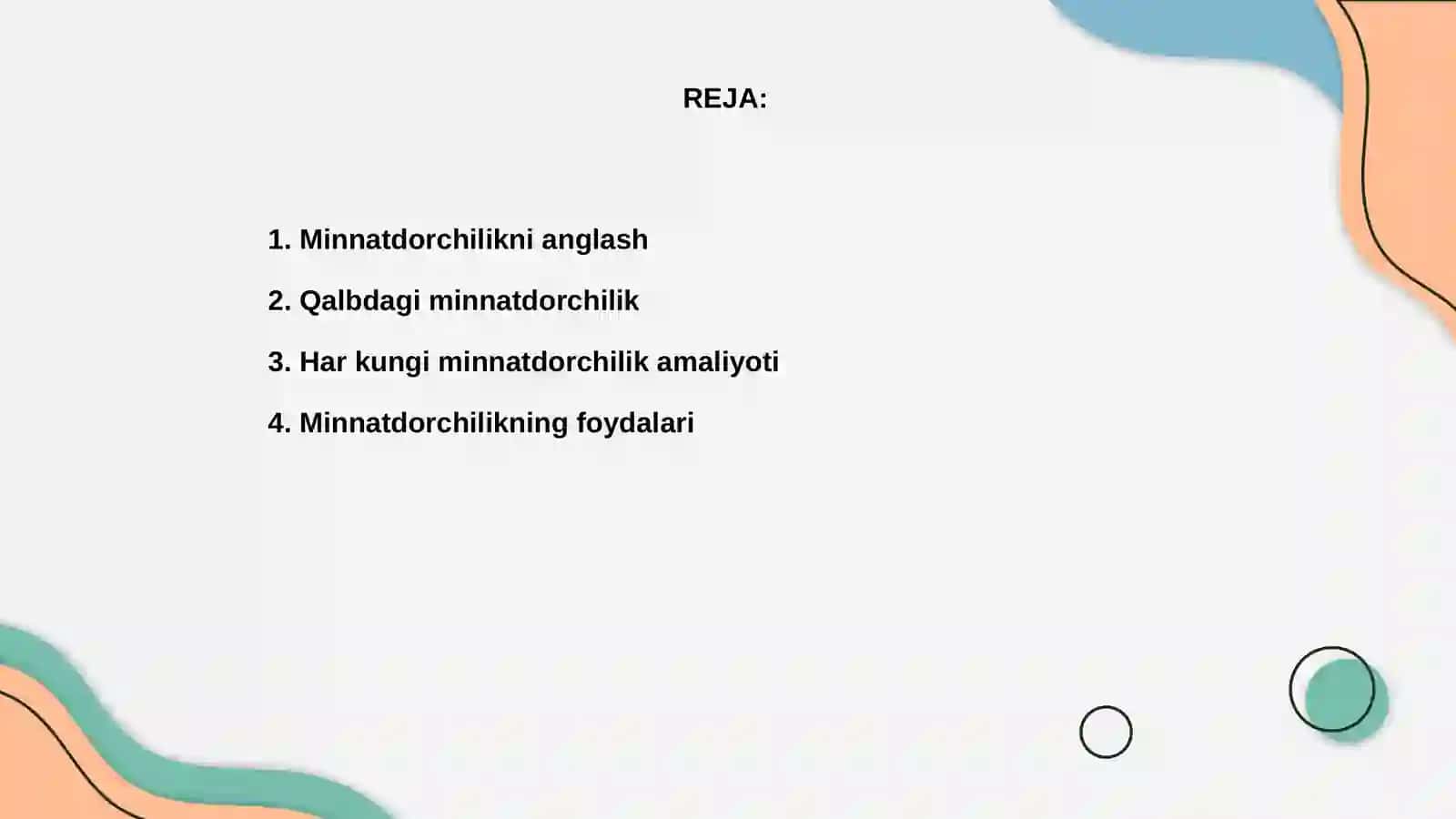 Minnatdorchilik qalbimda yashaydi 2