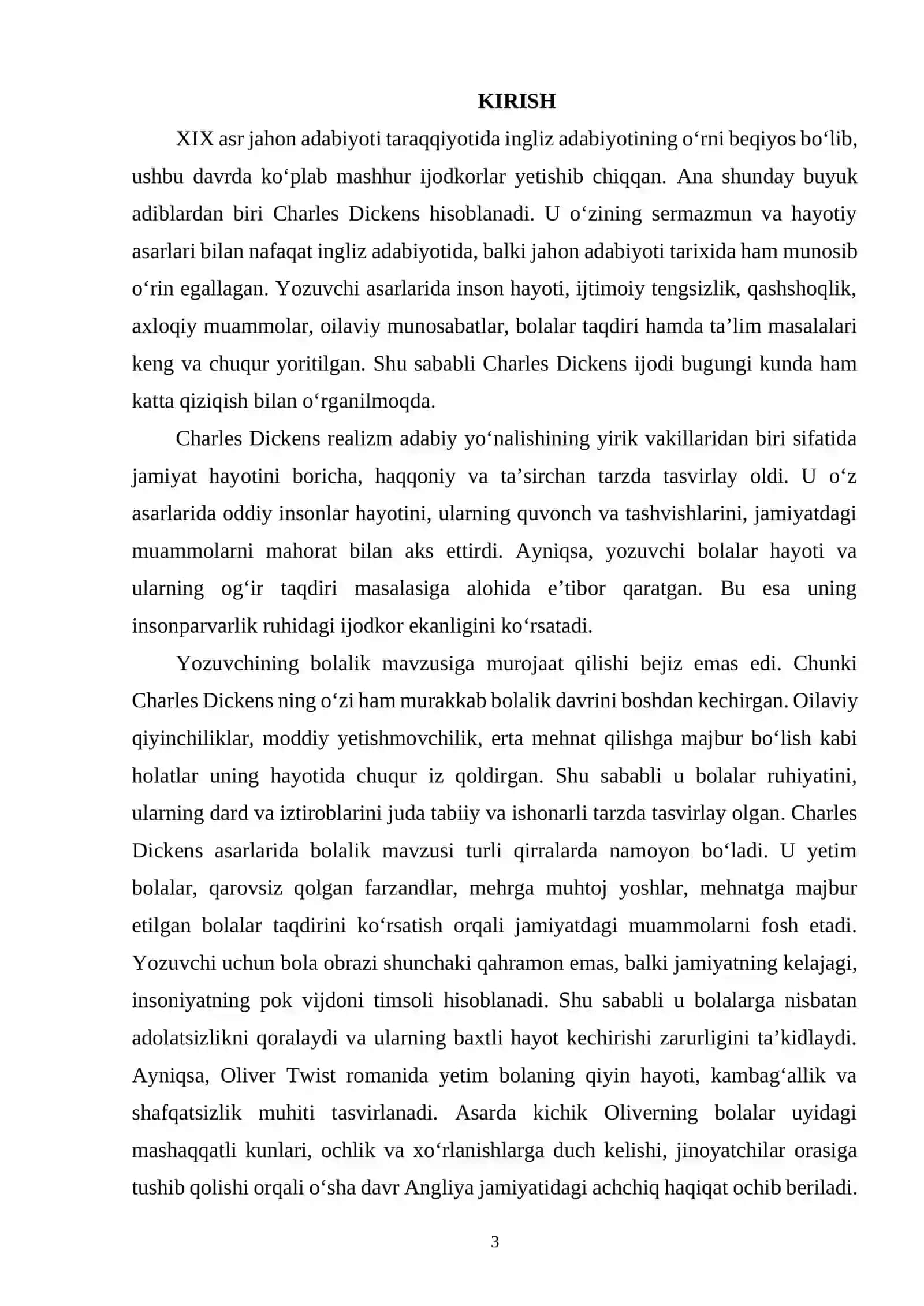 Charles Dickens asarlarida bolalik va ta’lim muammolari 2