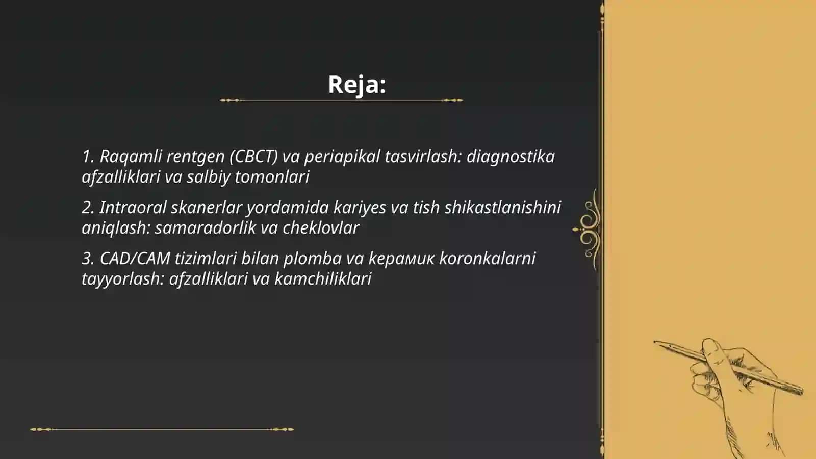 Raqamli rentgen (CBCT) va periapikal tasvirlash: diagnostika afzalliklari va salbiy tomonlari 2