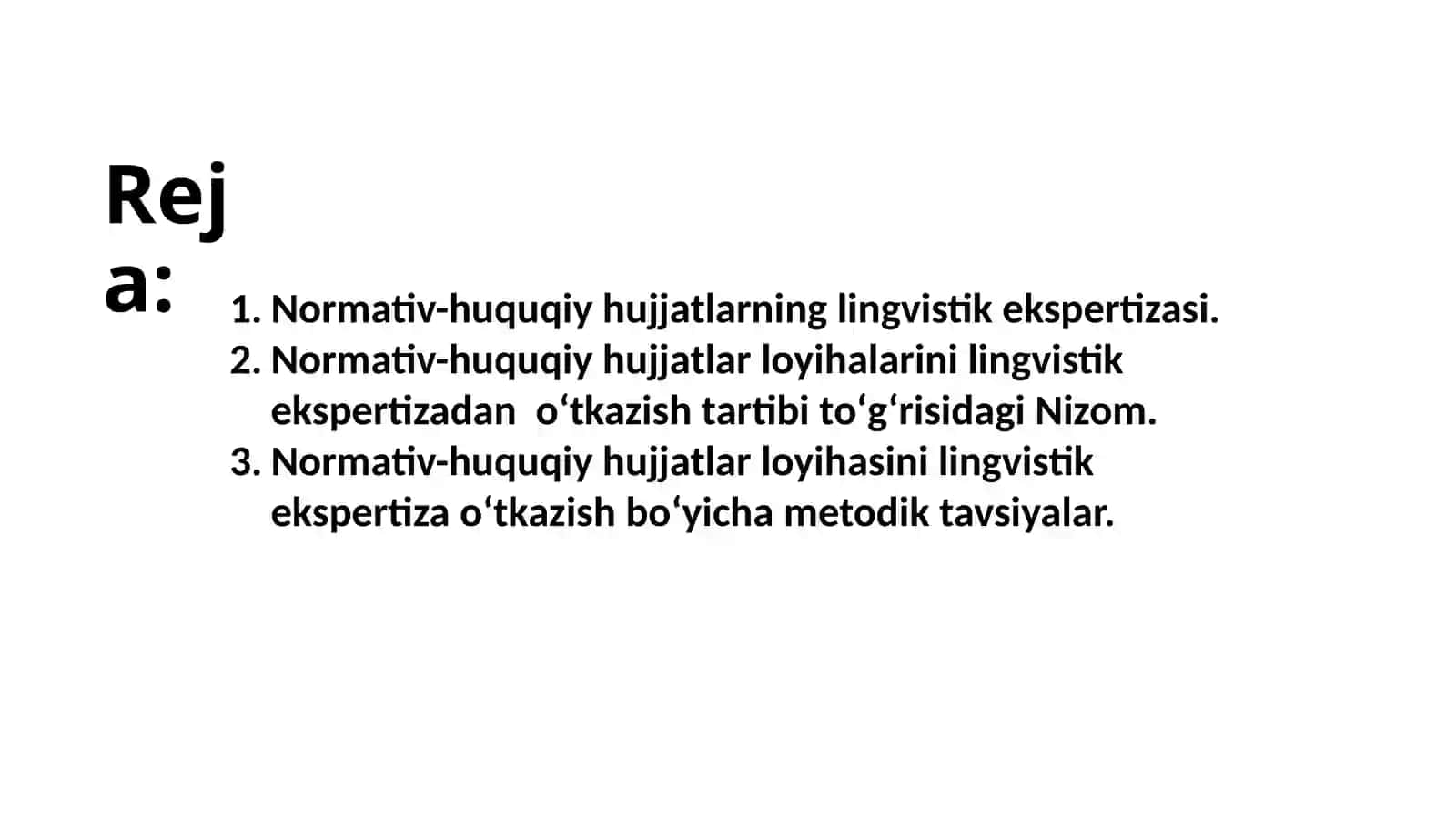 Normativ-huquqiy hujjatlar loyihalarining lingvistik ekspertizasi 2