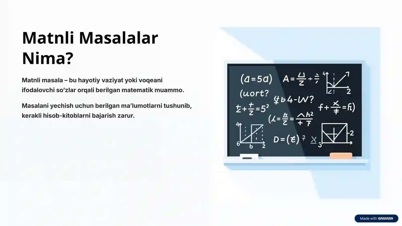 Matnli Masalalar: Muammolarni Yechish San’ati 2
