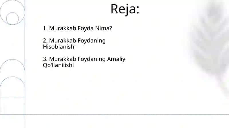 Murakkab foizlar 2