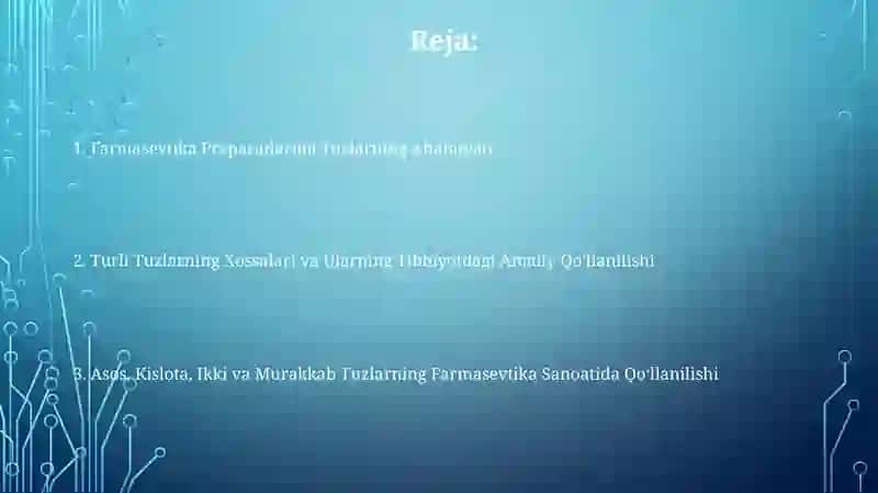 Farmasevtika Preparatlarida Tuzlarning Ahamiyati 2