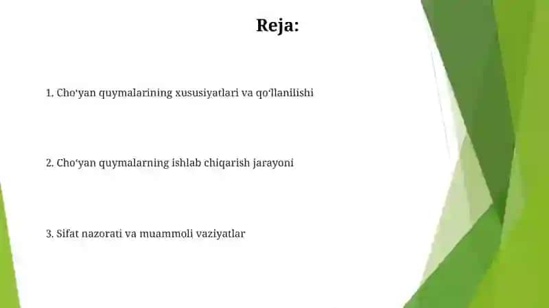 Cho'yan quymalarining ishlab chiqarish jarayoni 2