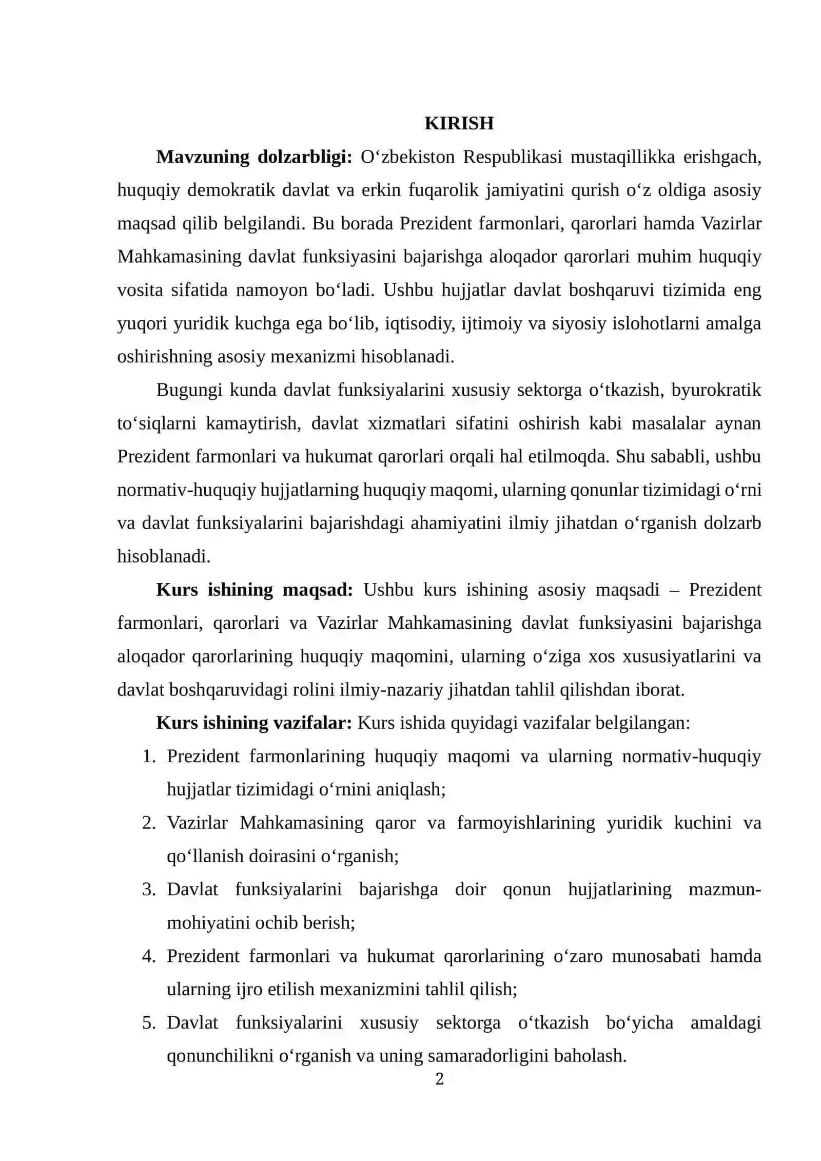 Oʻzbekiston Respublikasi prezidenti farmonlari 2