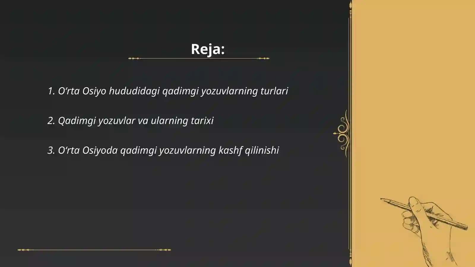 Oʻrta Osiyodagi qadimgi yozuvlar 2