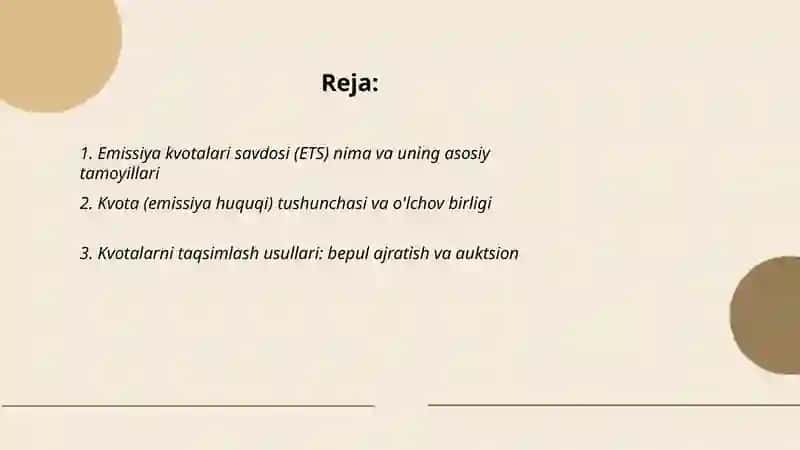 Emissiya kvotalari savdosi tizimi qanday ishlaydi 2