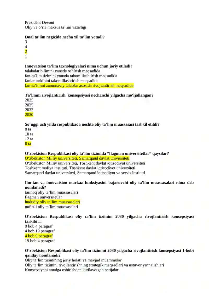 O‘zbekiston Respublikasi Ta’lim to‘g‘risidagi Qonuni 2