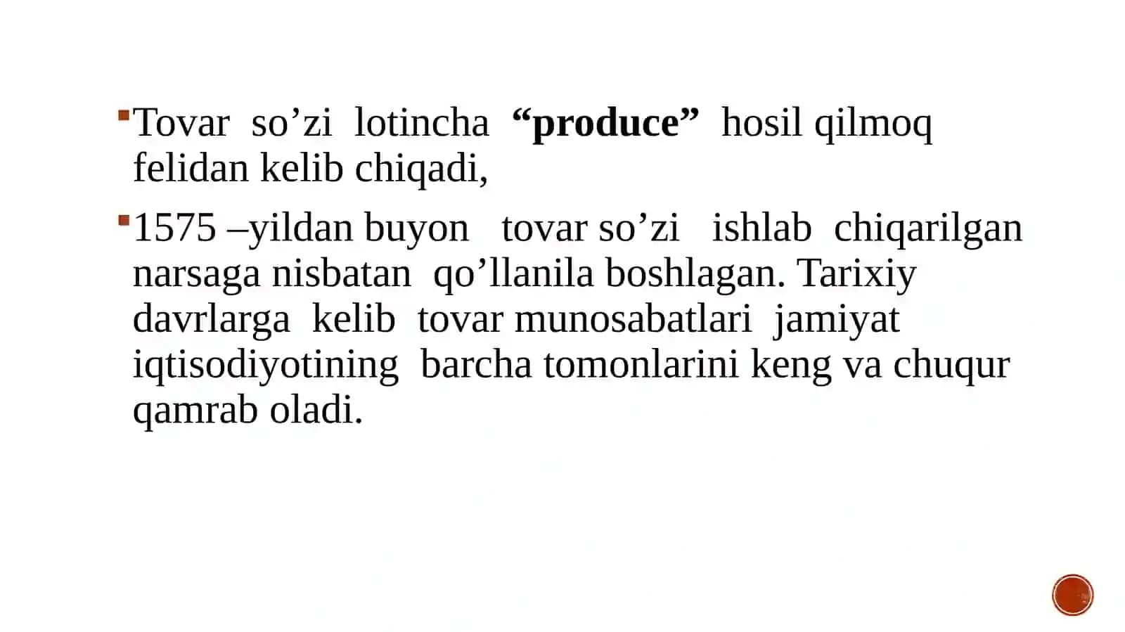 Tovar siyosati 2
