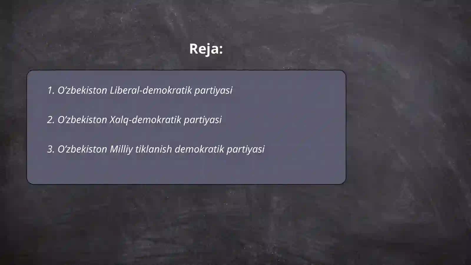O'zbekiston Liberal-demokratik partiyasi (UzLiDeP) 2