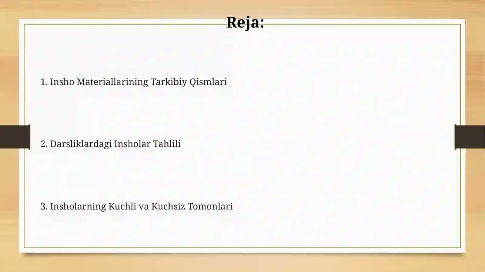 Darsliklardagi inshouchun berilgan materiallarnitahlilqilish 2