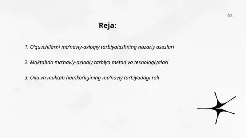 O'quvchilarni ma'naviy-axloqiy tarbiyalash 2