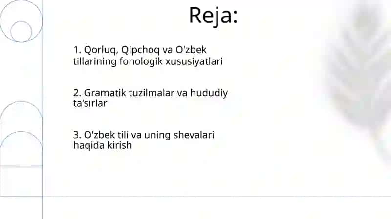 Qorluq, Qipchoq va O'zbek tillarining fonologik xususiyatlari 2