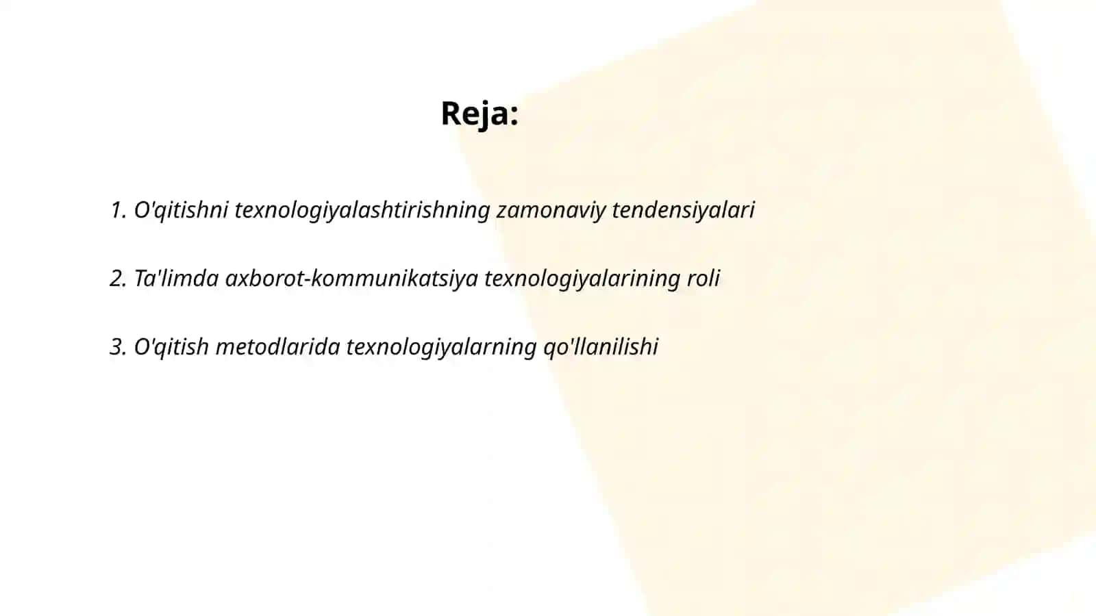 Óqitishni texnologiyalashtirishda metod va vositalar 2