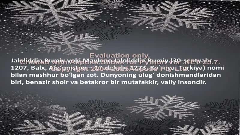 Jaloliddin Rumiyning "Ma'naviy masnaviy" asari 2