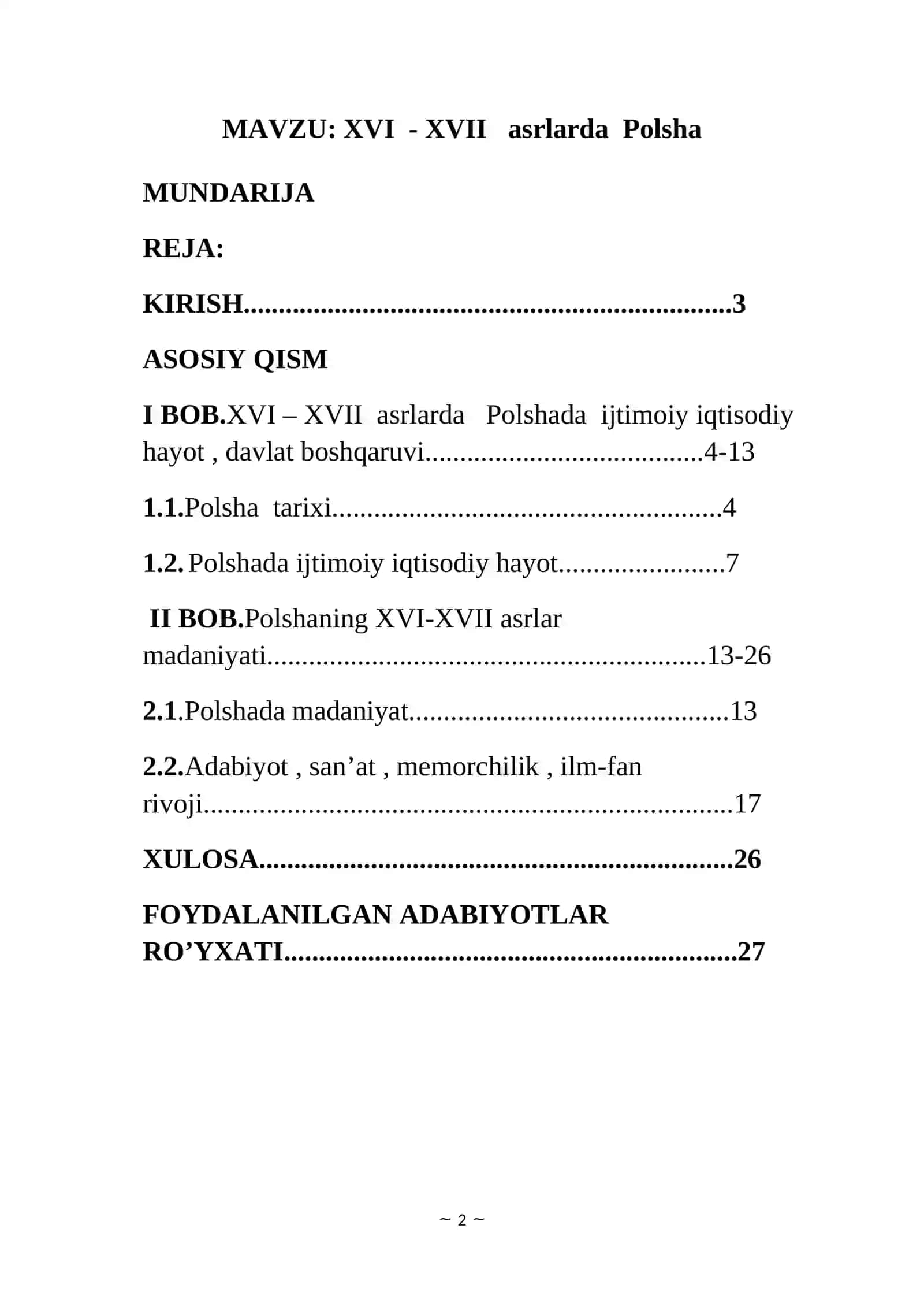 XVI - XVII asrlarda Polsha 2