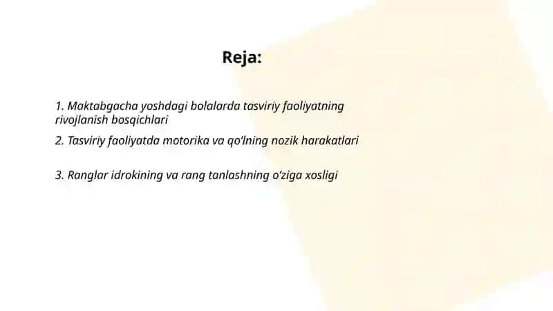 Maktabgacha yoshdagi bolalarni tasviriy faoliyatlarining o‘ziga xos xususiyatlari 2