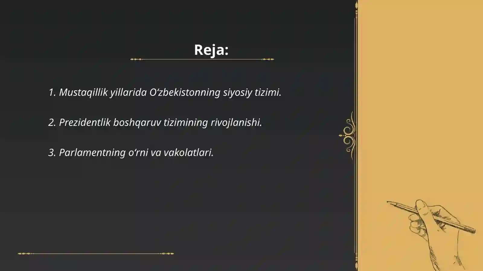 Oʻzbekistonda ijtimoiy siyosiy oʻzgarishlar 2