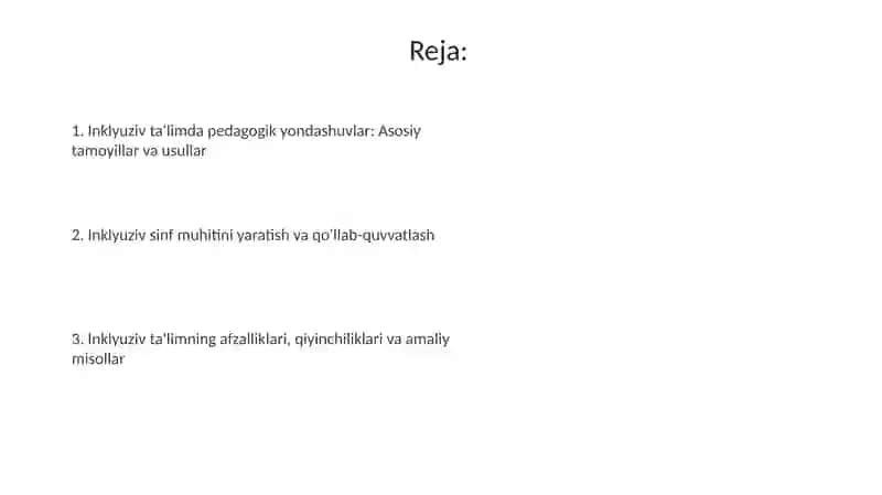 Inklyuziv ta'limda pedagogik yondashuvlar 2