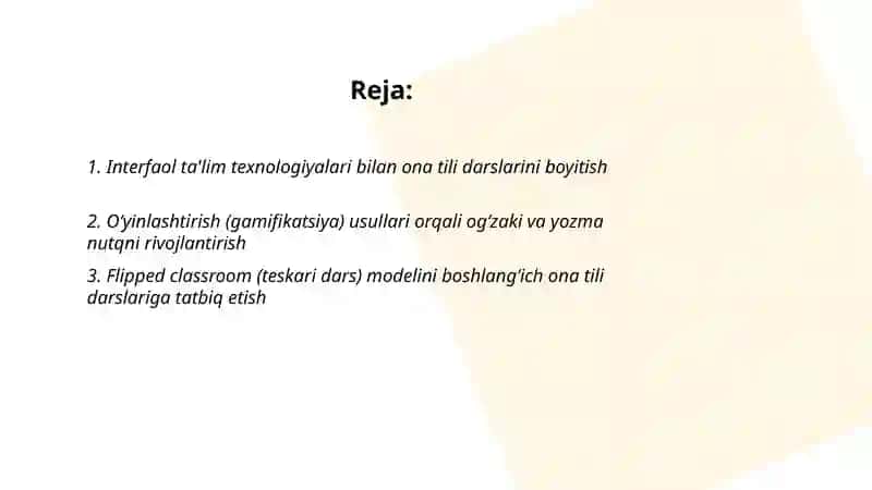 Boshlang‘ich sinf ona tili darslarida innovatsion yondashuv 2