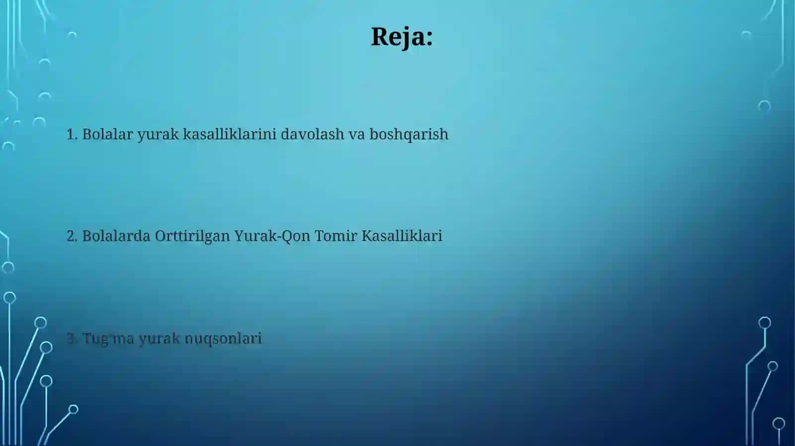 Yurakqontomirkasalliklaribilankasallanganbemorbolalarparvarishi 2