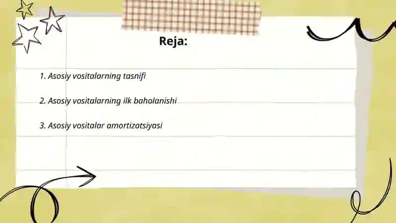 Asosiy vositalar hisobi 2