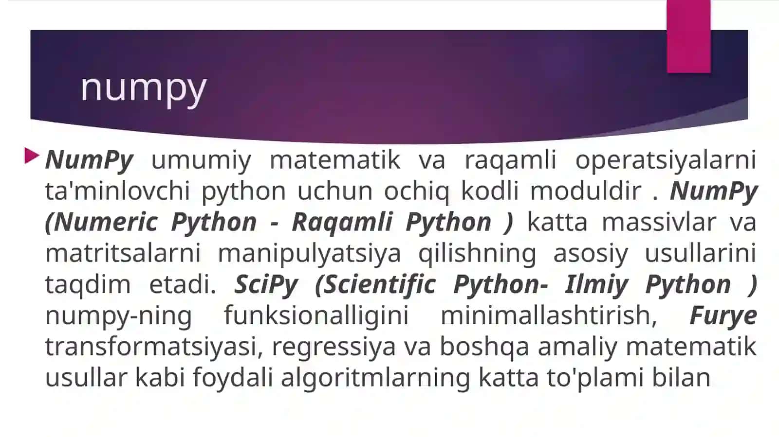 NumPy 2