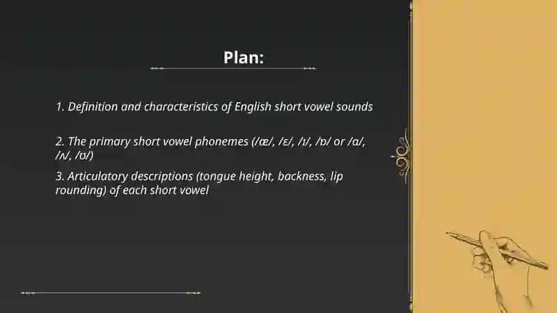 Short Vowel Sounds 2