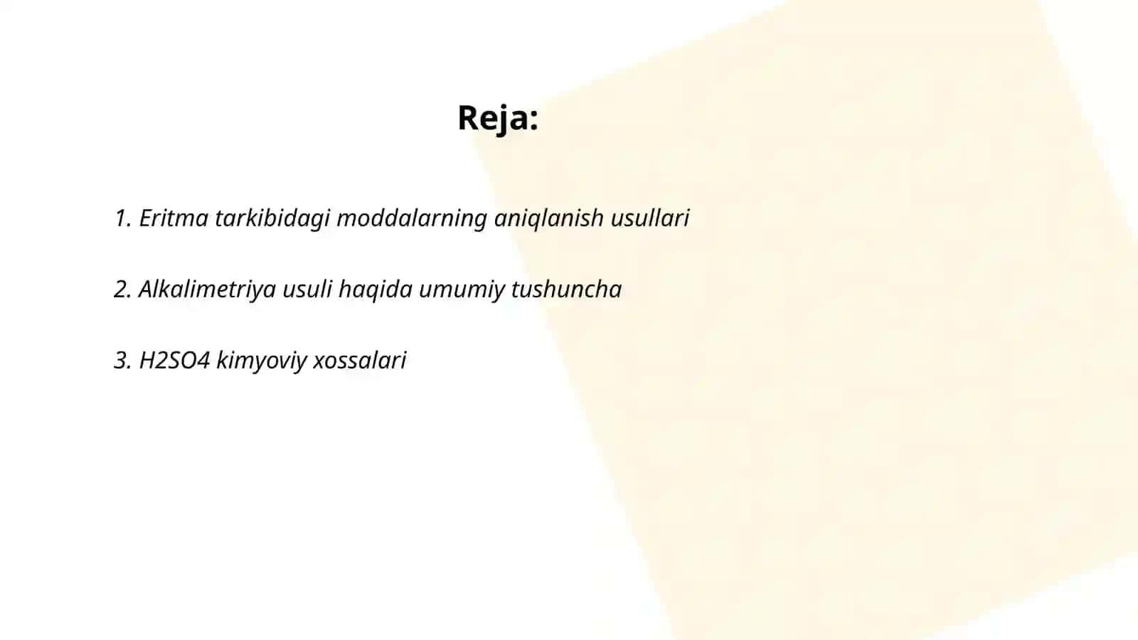 Eritma tarkibidagi moddalarning aniqlanish usullari 2