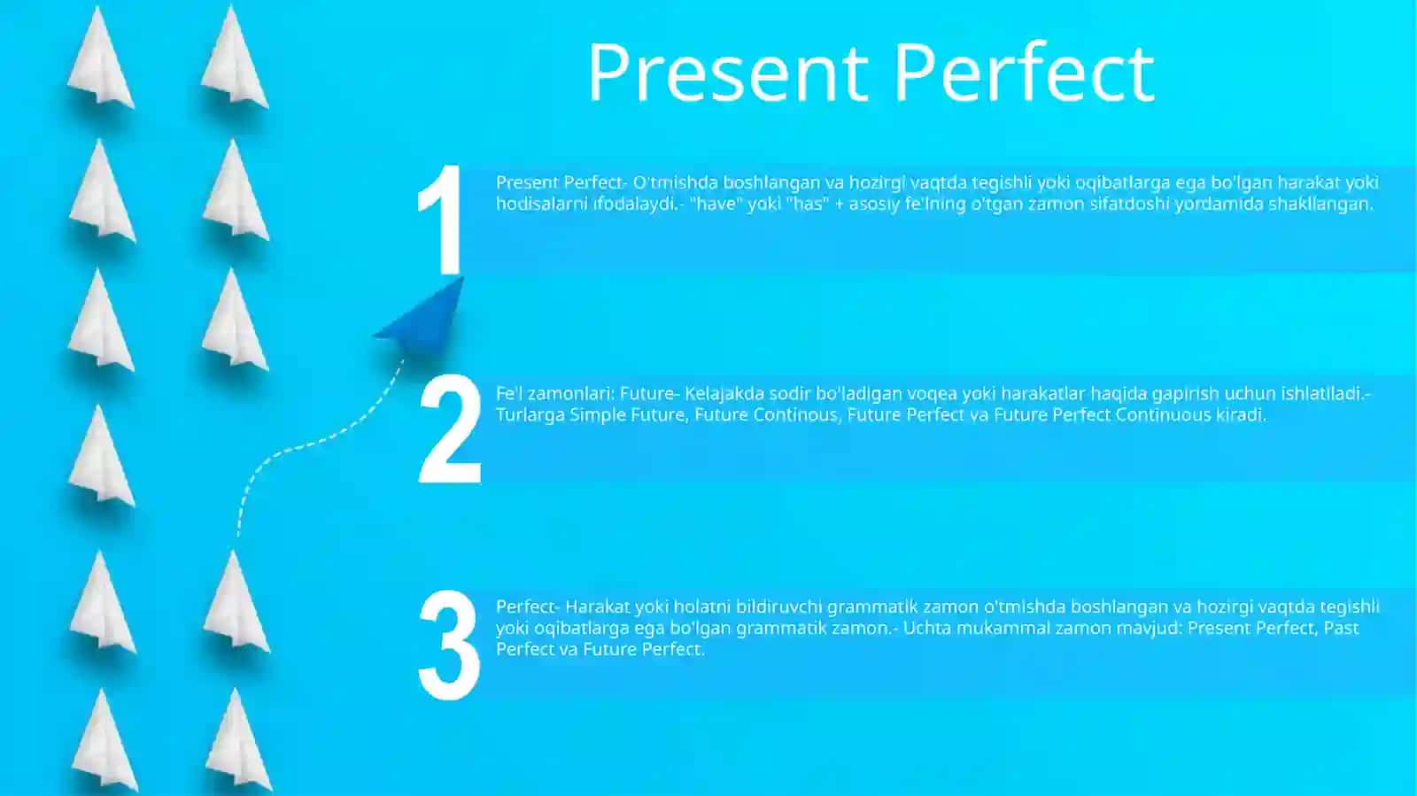 Fe'l zamonlari: Future, Perfect 2