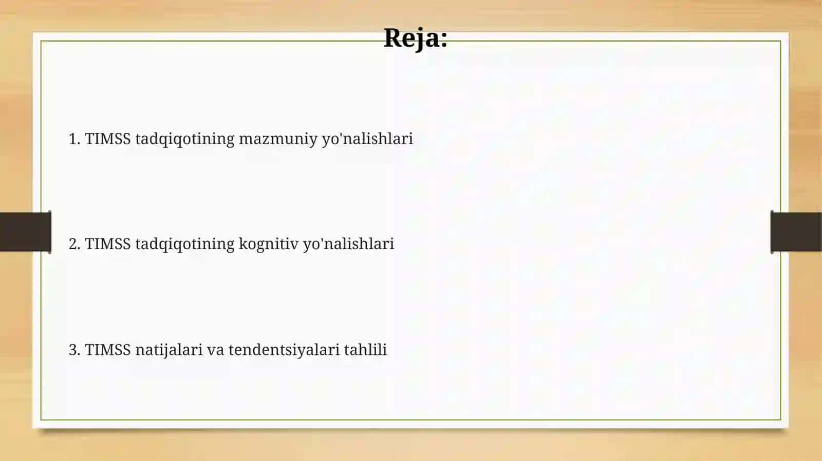 TIMSStadqiqoti:mazmuniyvakognitivyo'nalishlari 2
