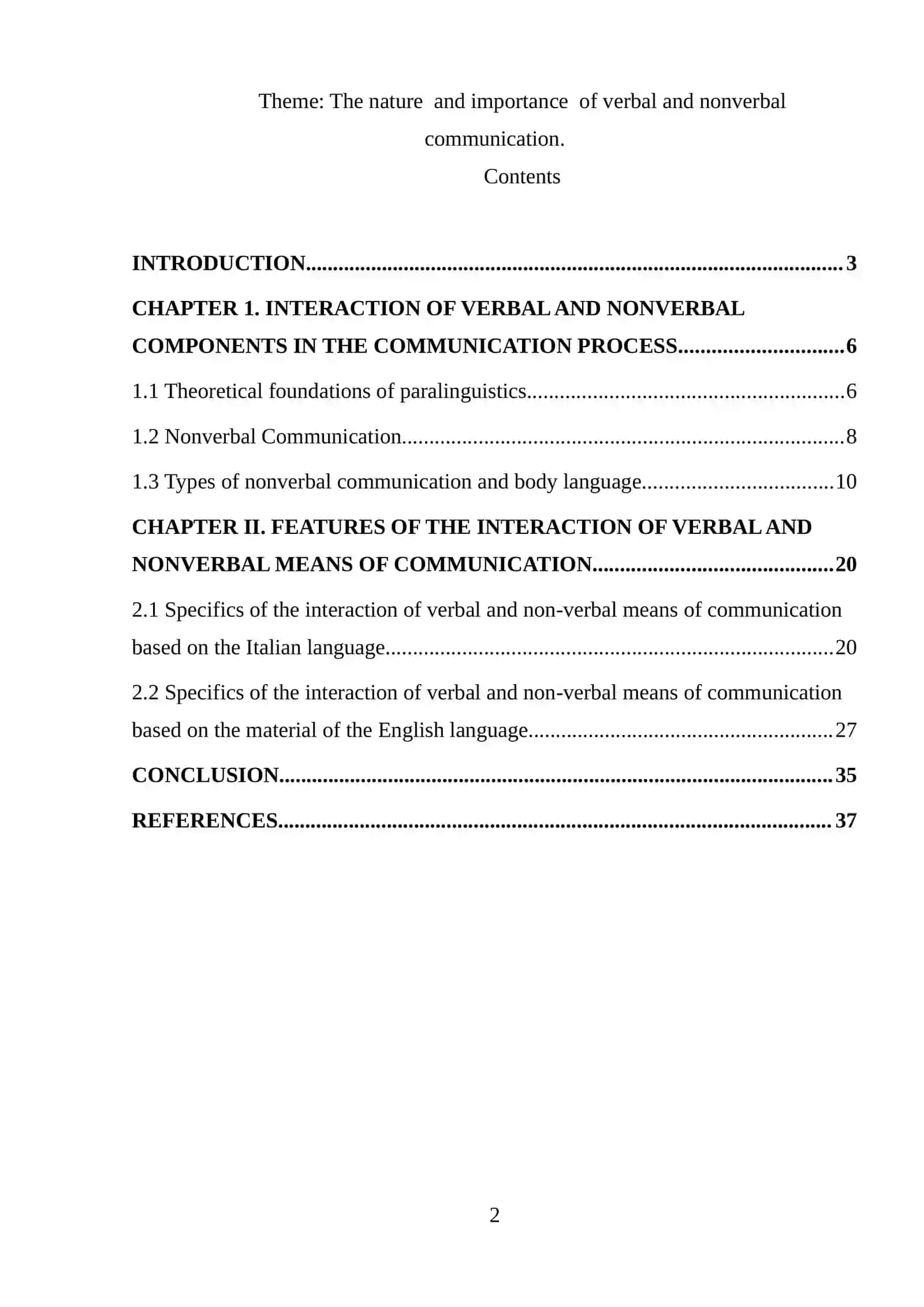 Interaction of Verbal and Nonverbal Communication 2