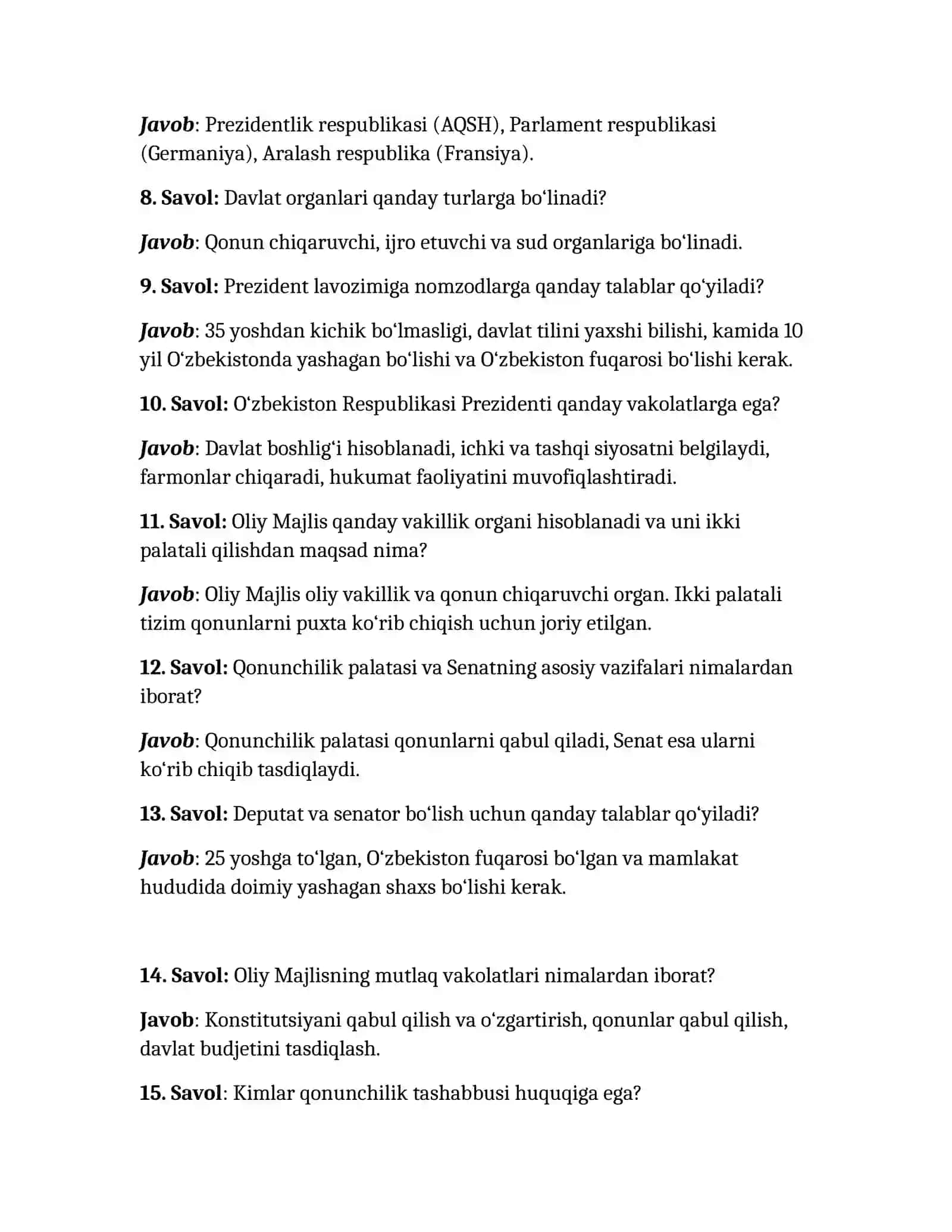 QO‘RIQLASH DEPARTAMENTI UCHUN SUHBAT SAVOLLARI 2026-YIL UCHUN 2