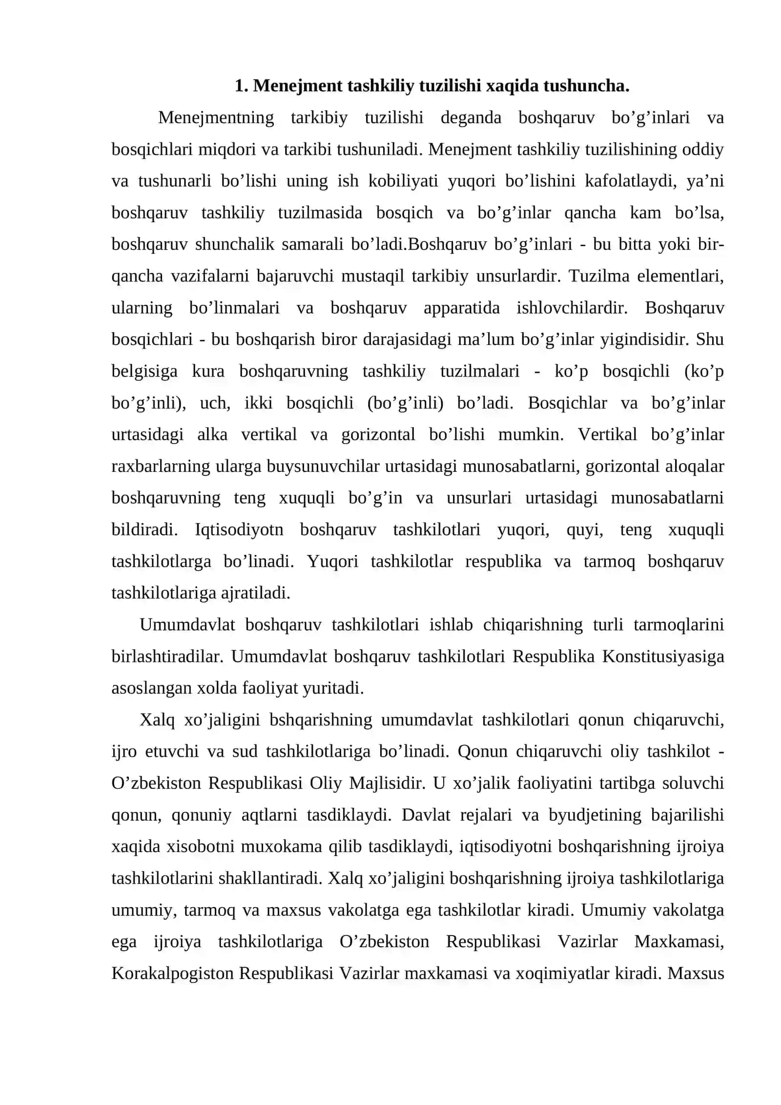 IQTISODIYOTNI BOSHQARISHNING TASHKILIY TUZILISHI 2