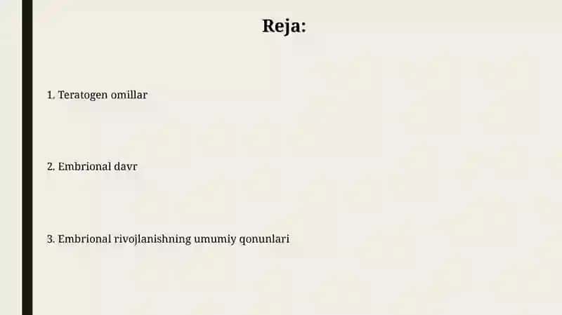 Proembrional rivojlanishning umumiy qonuniyatlari 2