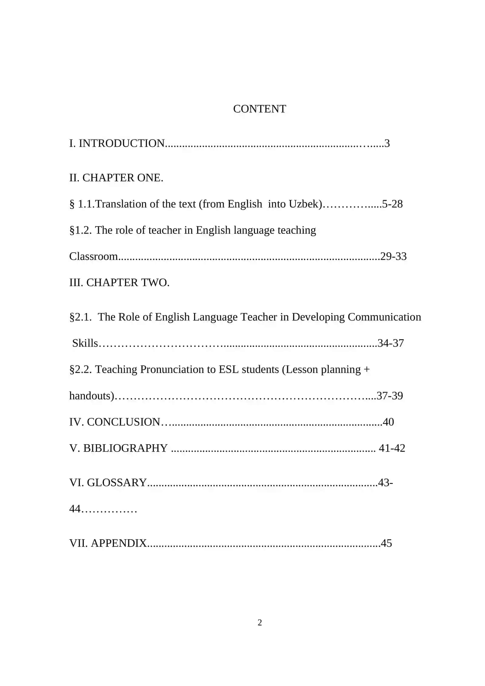 English Language Teaching Classroom 2