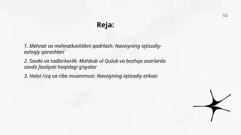 Alisher Navoiyning Mahbub ul qulib va boshqa asarlaridagi iqtisodiy gʻoyalar 2