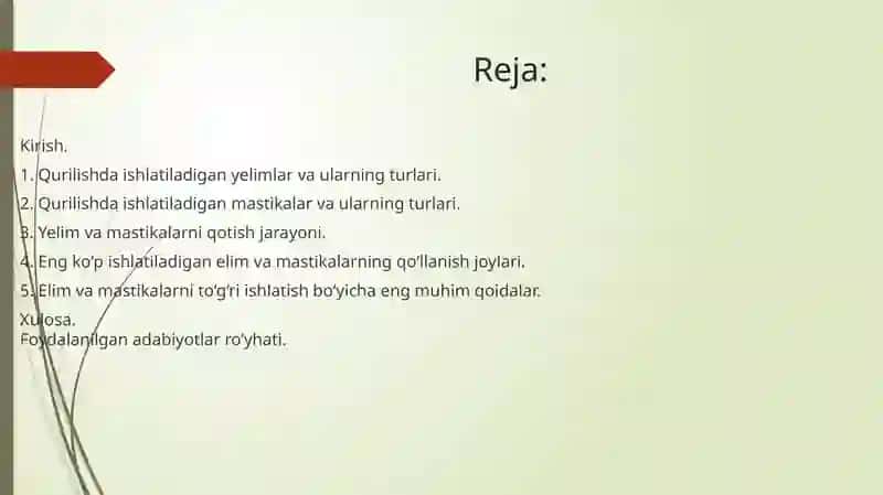 Qurilish materiallarining modifikatsiya usullari 2