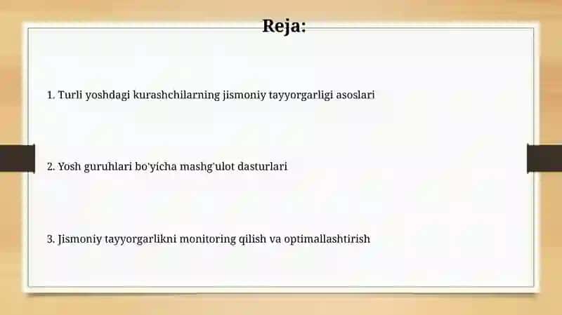 Kurashchilarning jismoniy tayyorgarligi 2