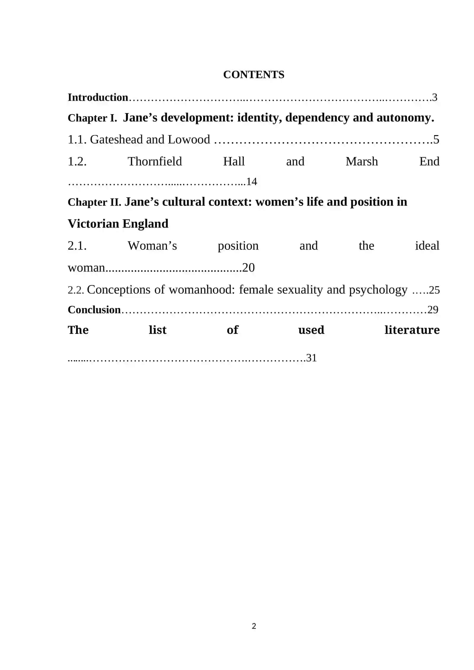 Course Paper on Male Identity Formation in Jane Eyre 2
