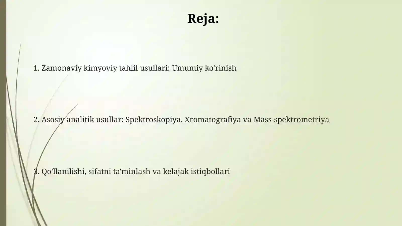 Zamonaviy kimyoviy tahlil usullari 2