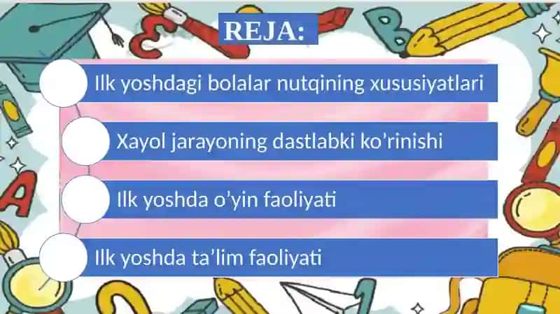 Ilk yoshdagi bolalar nutqining xususiyatlari 2