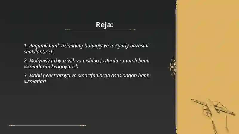 Raqamli bank tizimining rivojlantirish istiqbollari 2