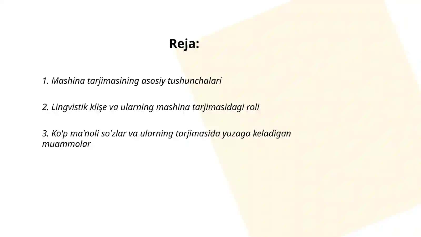 Mashina tarjimasining lingvistik muommolari 2